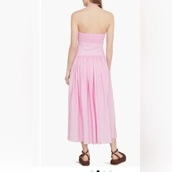 VINCE Halter Neck Dress color PetalNectar new with tags $445 size M medium